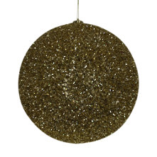 25cmd sparkly gold ball hanger