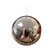 25cmd silver shiny hanging ball