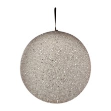 20cmd white sparkly ball