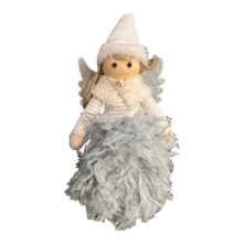 grey fluffy dress angel