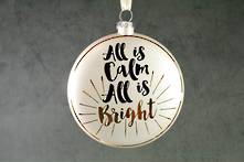 10CMD GLASS DISC ' ALL IS CALM ALL IS BRIGHT' (6)