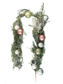 FROSTED CEDAR/BUBBLE GARLAND