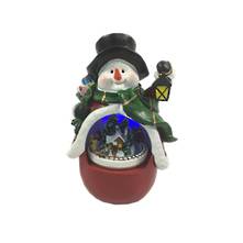 LED SNOWMAN WITH ROTATING TRAIN