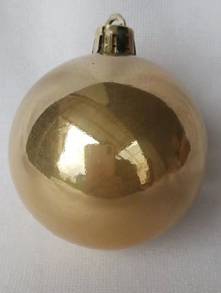 100MM Matt Champagne Bauble (6)