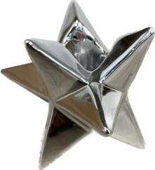 6CMH 3D SILVER PLATED STAR TAPER CANDLE HOLDER (12)