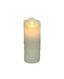 20CMH WHITE WAX BATTERY CANDLE