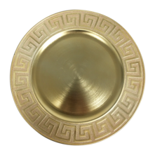 CHARGER PLATE - GOLD KEY (12)