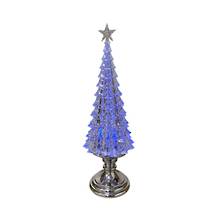 28CMH ACRYLIC LED TREE ON SILVER STAND