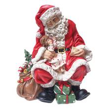 TRADITIONAL SANTA WITH CHILD ON KNEE