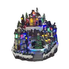 BATTERY LED MOVEMENT - VILLAGE AND ROTATING TREE