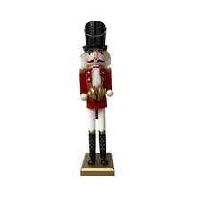 50CMH NUTCRACKER RED/BLACK/WHITE WITH CYMBALS