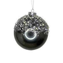 10cmd pearled silver glass ball (12)