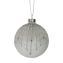 White with white drizzle glass ball hanger (12)