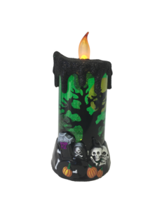 GREEN MOVING HALLOWEEN CANDLE
