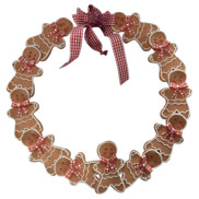 Gingerbread claydough wreath