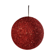 20cmd red sparkly ball