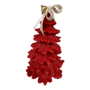 red tree candle