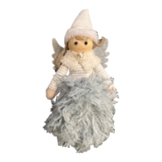 grey fluffy dress angel