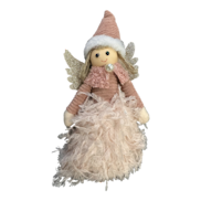Pink fluffy dress angel