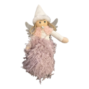 Purple fluffy dress angel
