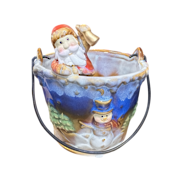 santa ceramic bucket