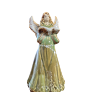 green  ceramic angel