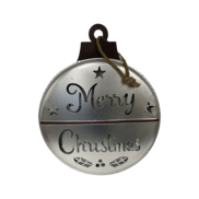 45CMD SILVER MERRY CHRISTMAS BAUBLE