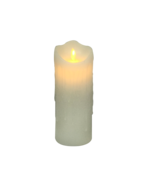 20CMH WHITE WAX BATTERY CANDLE