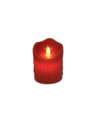 10CMH RED WAX BATTERY CANDLE