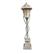 102CMH, 20LED WOODEN LAMP POST