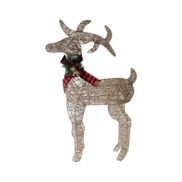 Polyester thread standing deer with LED light