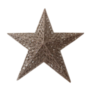 plastic tree top star with glitter