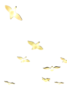 10 HANGING LIGHT-UP BIRDS