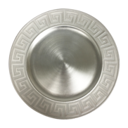CHARGER PLATE - SILVER KEY (12)