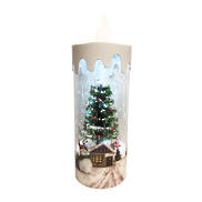 SNOWING SNOWMAN CANDLE