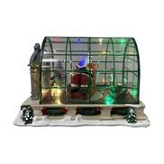 LED SANTA IN GLASS CONSERVATORY