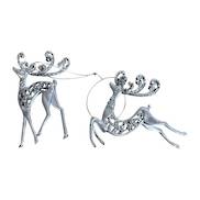 Pair Silver hanging Deer (15)
