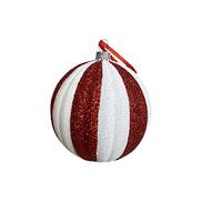 10cmd red/white stripe plastic ball (12)