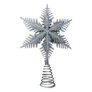 30cmh Silver snowflake tree topper (6)