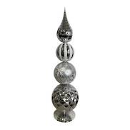 55cmh Silver plastic ball spire