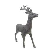 46cmh Silver standing deer