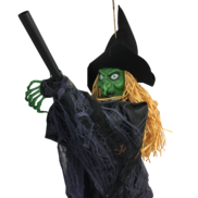  WITCH ON BROOMSTICK - NOISE ACTIVATED