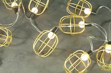 GOLD WIRE BALL BATTERY LIGHTS