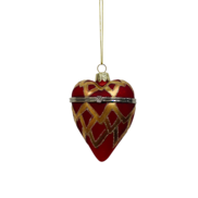 RED/GOLD GLASS OPENABLE HEART (6)