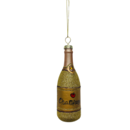 GOLD GLASS CHAMPAGNE BOTTLE (12)