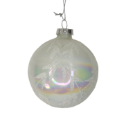 iri. White glass ball (12)