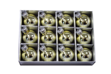 SET12 3CMD GOLD GLASS HANGERS (6)
