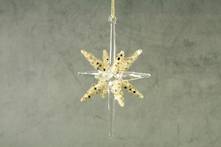 8CMW GOLD GLITTER AND CLEAR GLASS STAR (12)