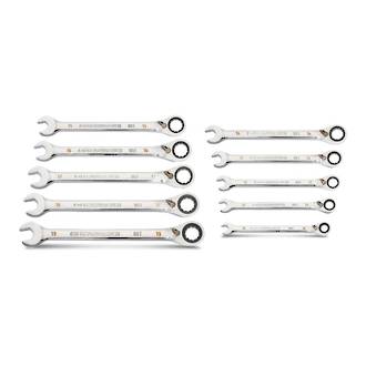 87027 Gearwrench 10pce 12 Point Metric 90T Reversible Ratcheting Wrench Set