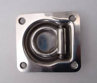 330800 Stainless Steel  Recessed D or Tie Down Lashing ring